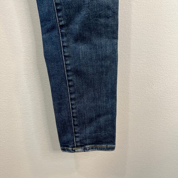 ALLSAINTS Grace Womens Blue Distressed Blend Mid-Rise Stretch Denim Jeans Sz 29 - Picture 4 of 8